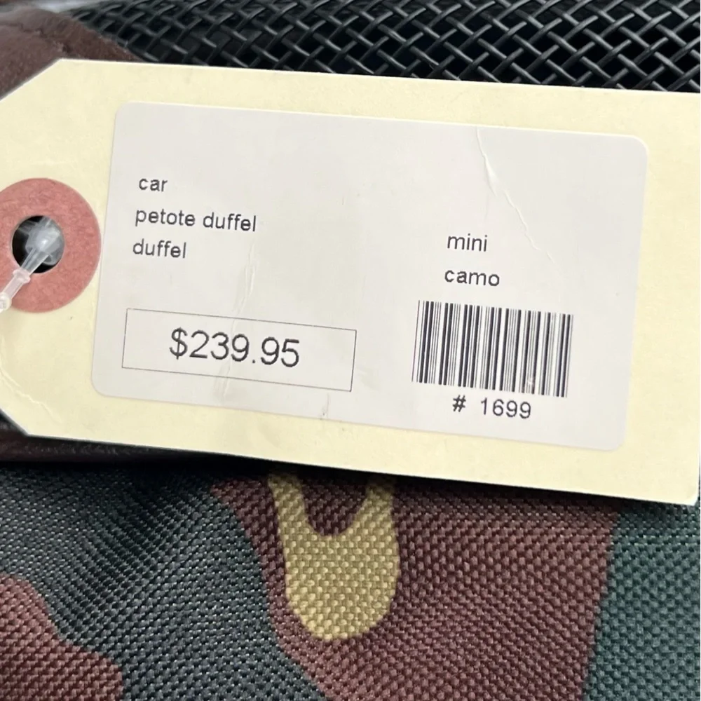 NWT Petote duffle mini Camouflage doggie carrier Bag